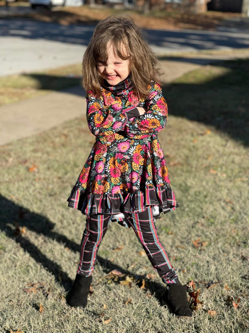 Ruffled hi low top