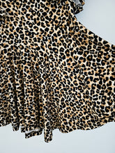 Load image into Gallery viewer, Brown animal print twirl dress
