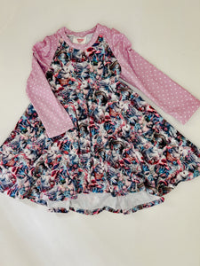 Raglan Twirl Dress