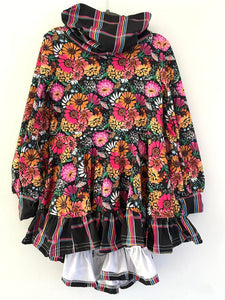 Ruffled hi low top