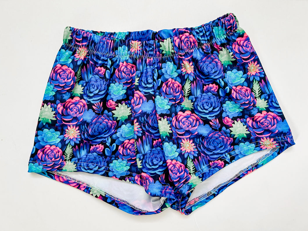 Neon succulent breezy shorts