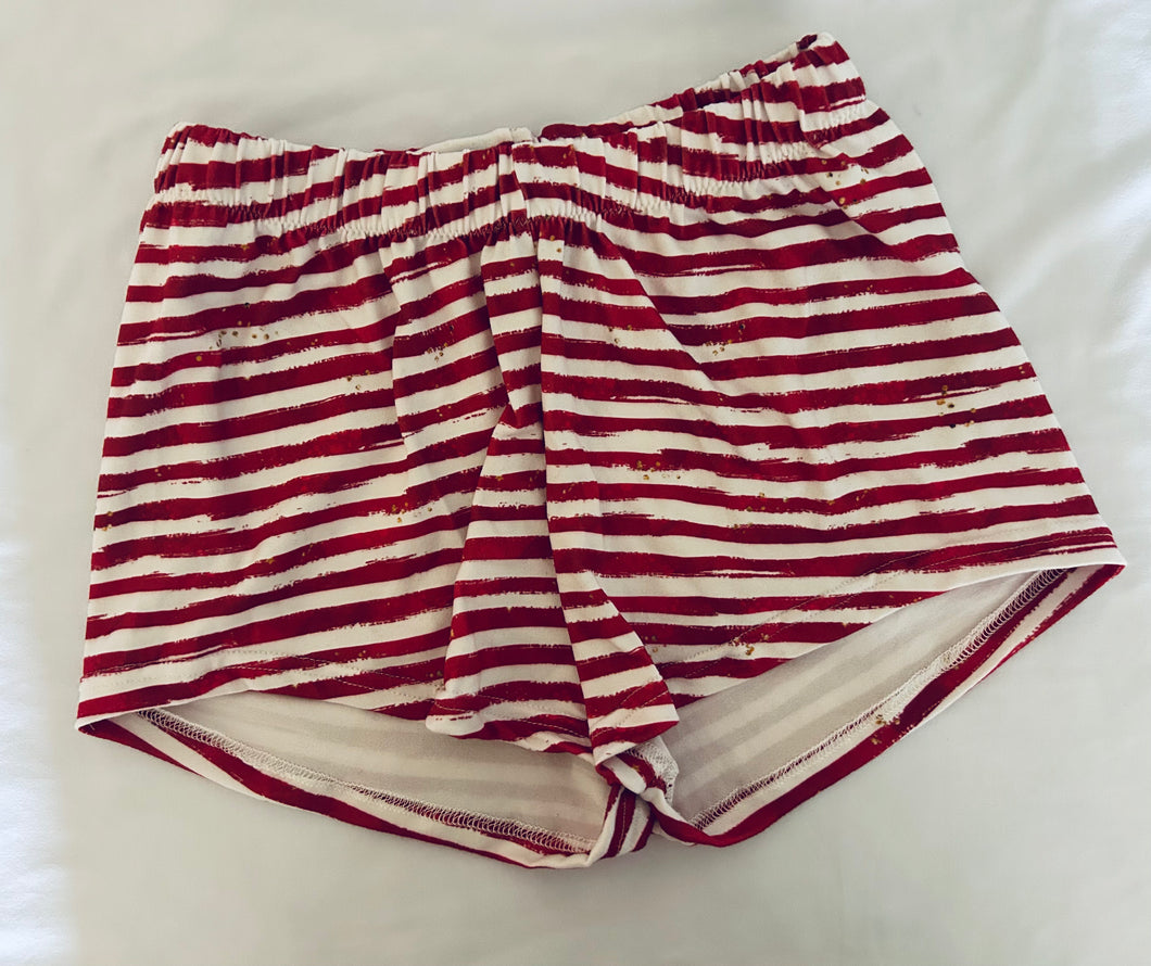 Red stripe breezy short