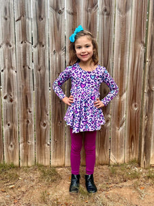 Gathered skirt  peplum top
