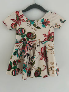 Paisley floral peplum