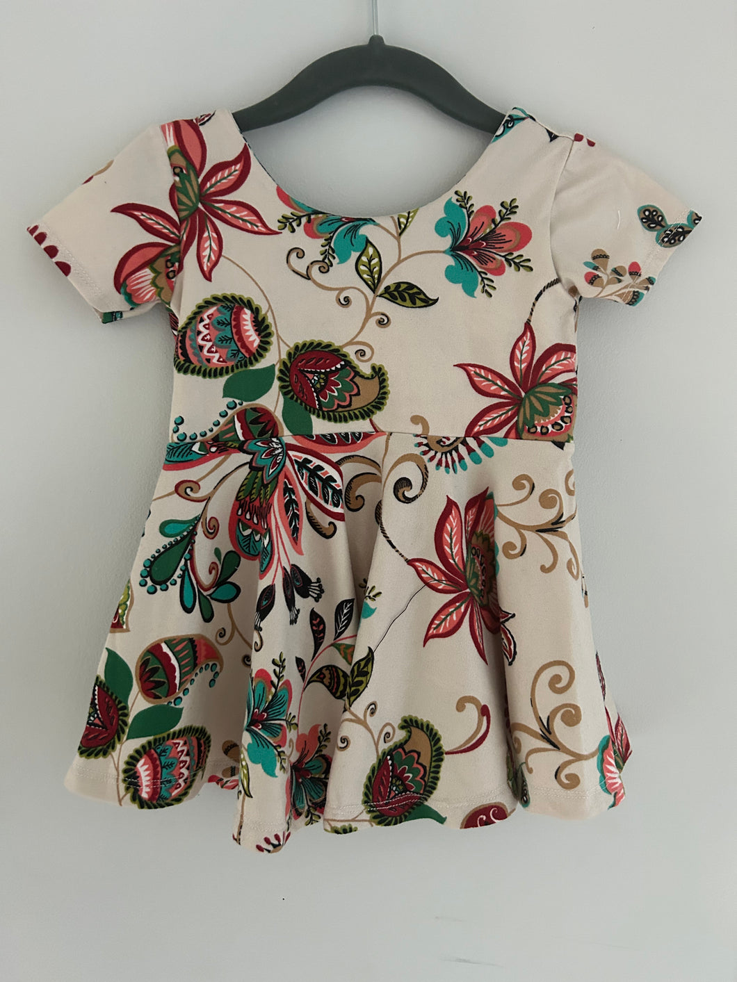 Paisley floral peplum