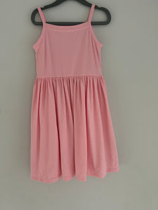 Pink rib knit cami dress