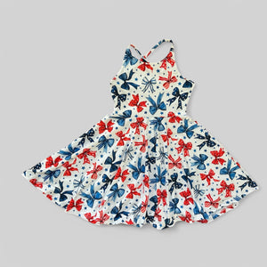 Summer bow dress- size 7